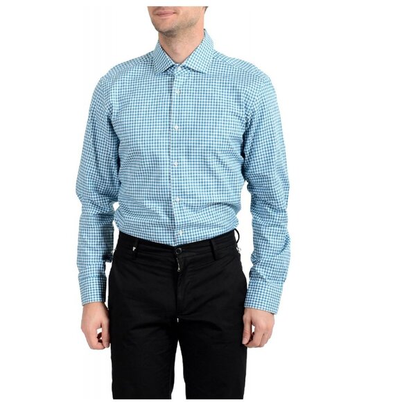 Hugo Boss Men's "Gordon" Regular Fit Plaid Dress Shirt - Picture 1 of 10